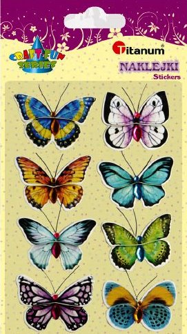 Nálepka Motýľ /8ks 4,5cm