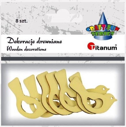 Vtáčik drevo 3cm /8ks