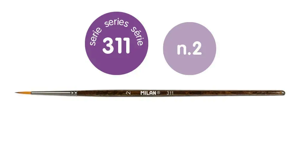 Štetec Milan 311 guľatý číslo 2.