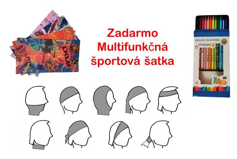 12ks Pastelky "Progres /12ks"  + multifunkčná šatka zadarmo