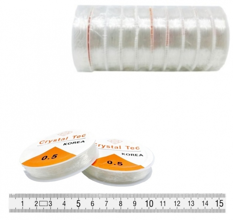 Nylon lanko elastický 0,5 x 15m PK170-2