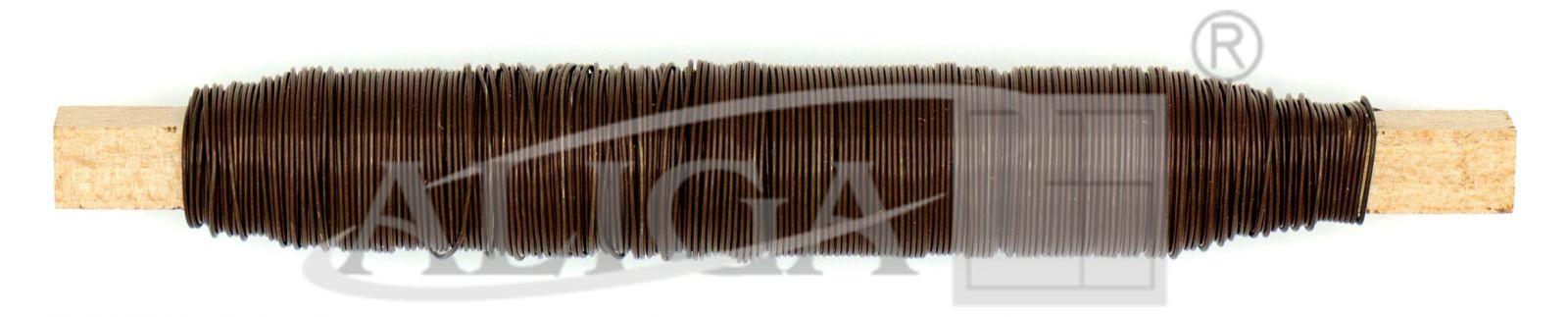Drôt hnedý 100g na dreve DA-0041