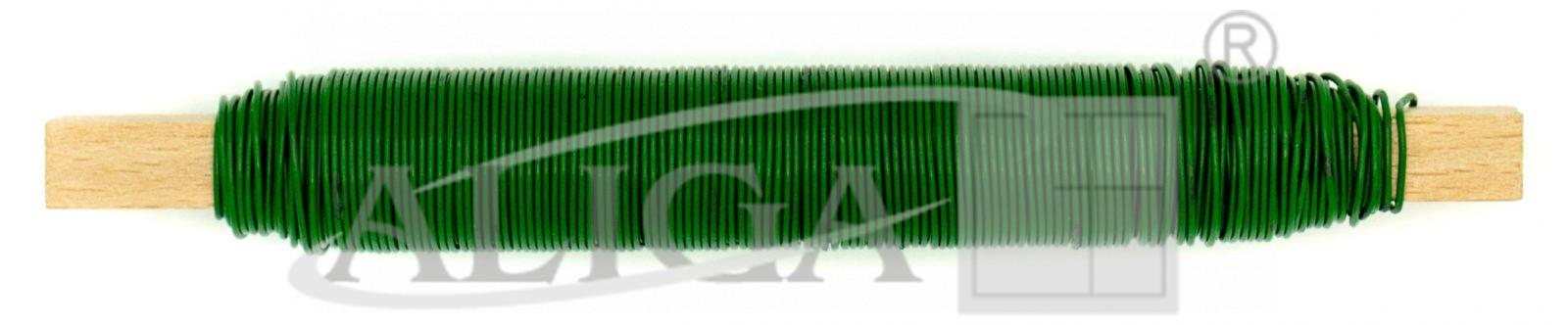 Drôt zelený 100g na dreve DA-0010