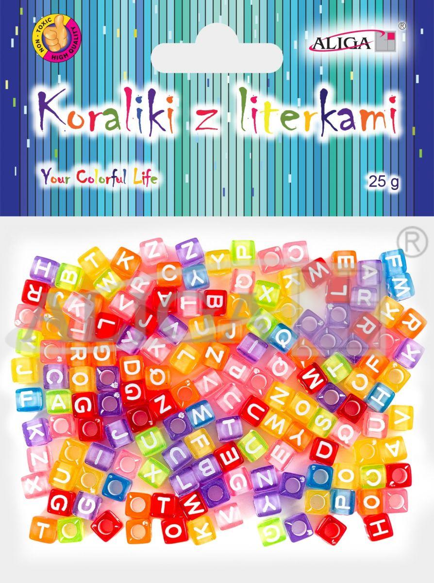 Korálky ABC farebné PJA-0354 Aliga