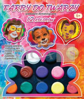 Farby na tvár-paleta/12 FA012 Aliga