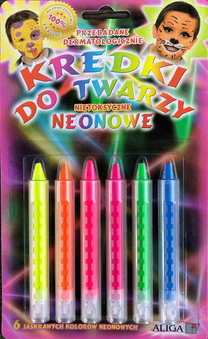 Farby na tvár/6 Neon FP-6N Aliga