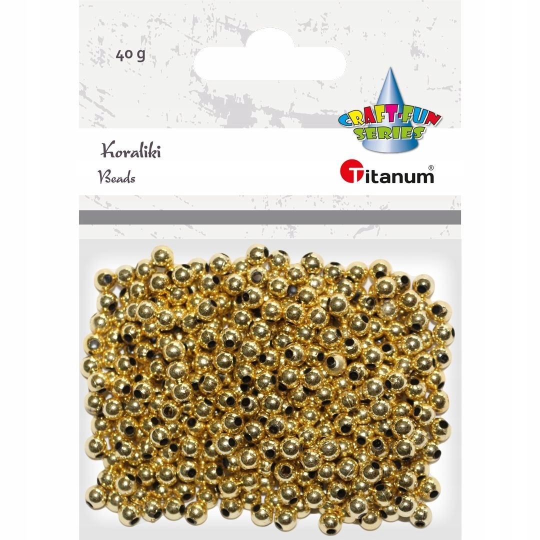 Korálky zlaté 40g 390725 TIT