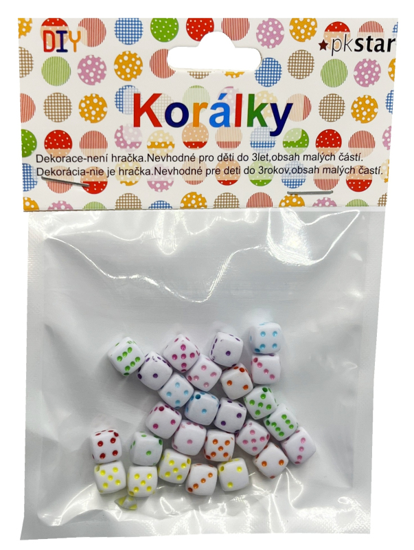 Korálky Kocky hracie PK510-91