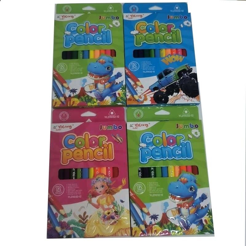 Pastelky 3-hranné Jumbo/12ks PK2-35 YALONG