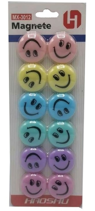 Magnet SMILE/12ks Pastel PK19-5