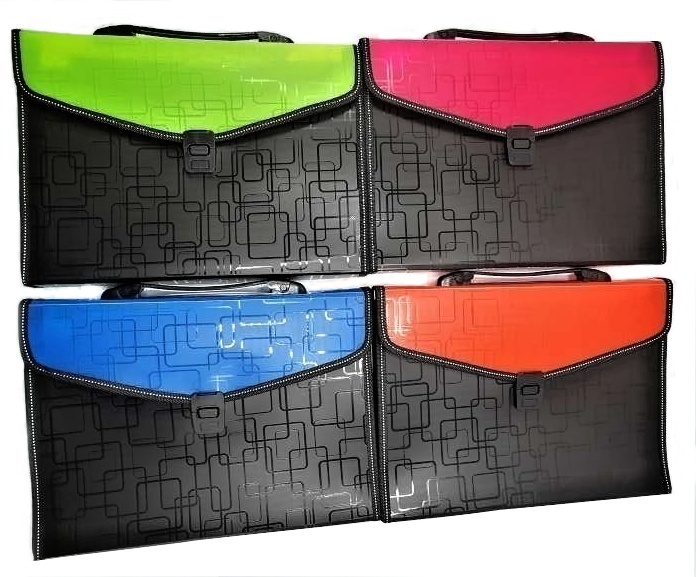 Taška A4, 13 prieč.PVC NEON PK72-24