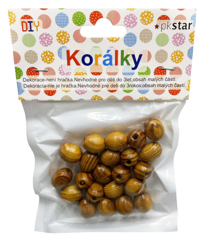 Korálky drevo ovál veľké PK510-95