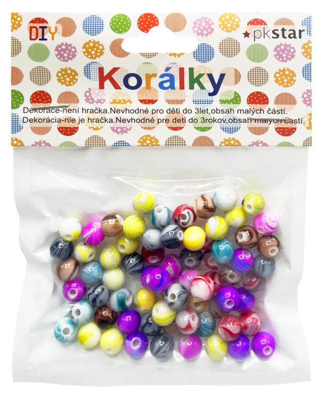 Korálky farebné,lesklé PK510-97