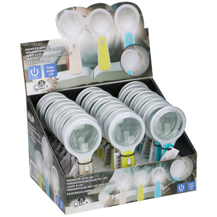 Lupa LED 6,5cm/Displej EDCO