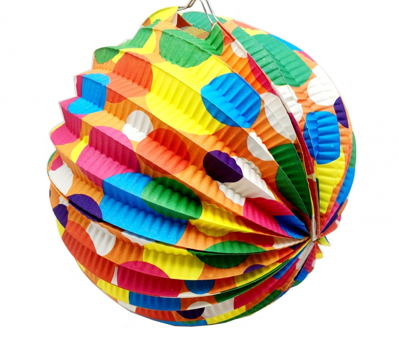 Lampión guľa 24cm PK103-25 Bodky