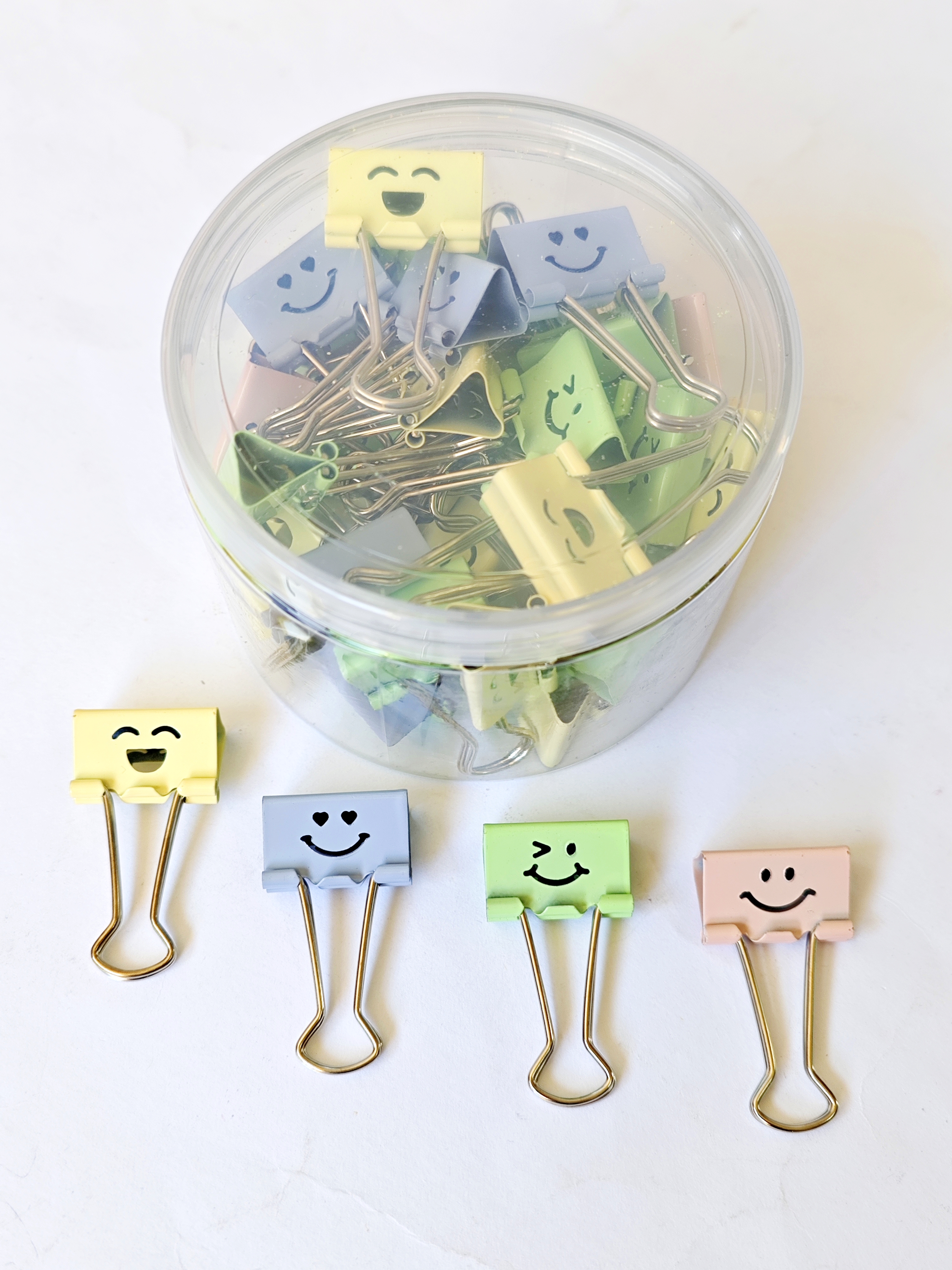Binder clip PASTEL SMILE 25mm/48ks PK79-55