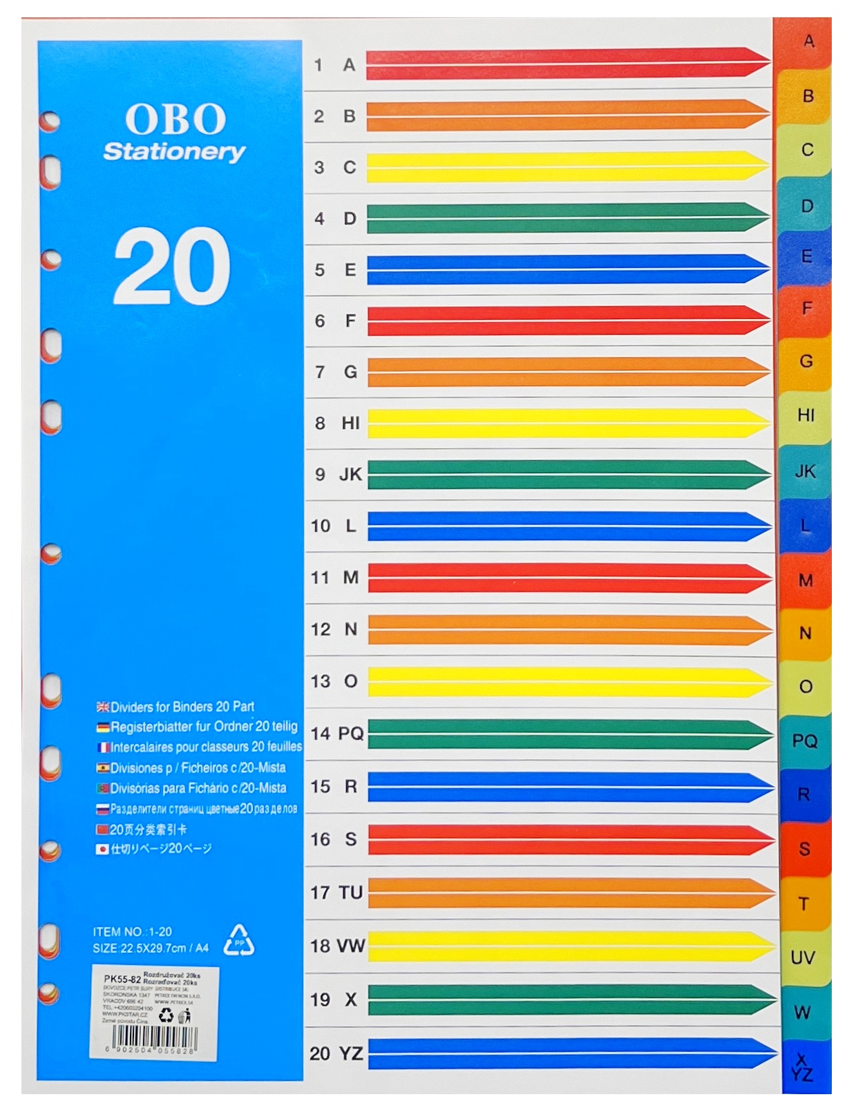 Rozraďovač ABC/20ks PK55-82