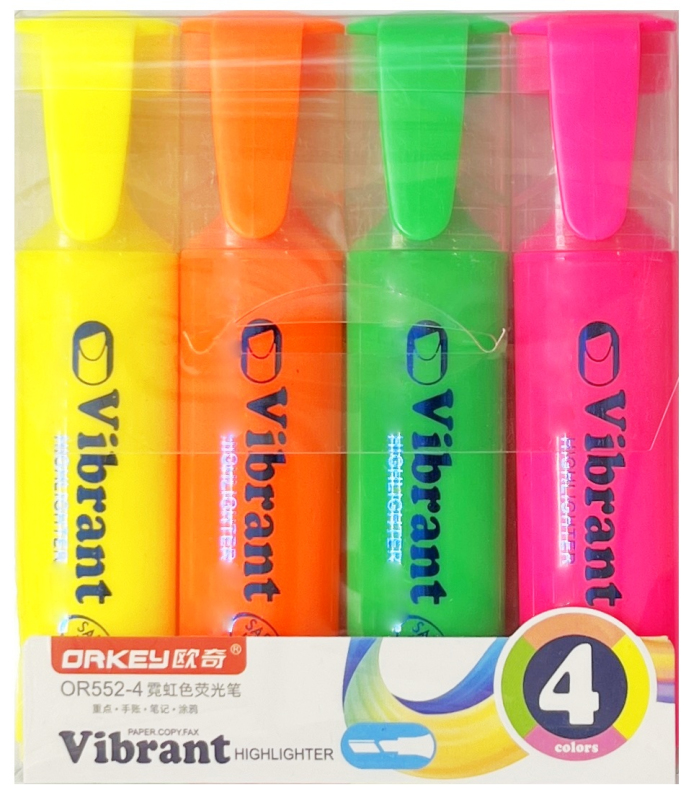 Zvýrazňovač Fluo/4ks PK4-12