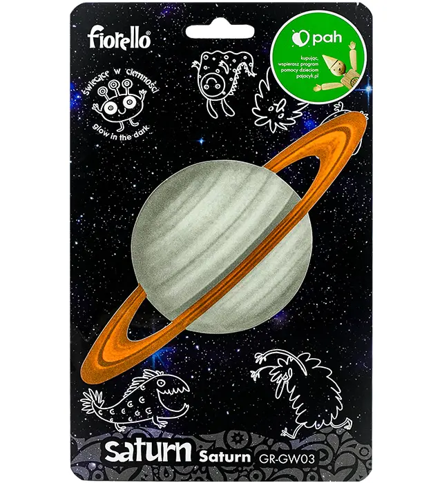 Nálepka Fosfor Saturn, priemer 9cm