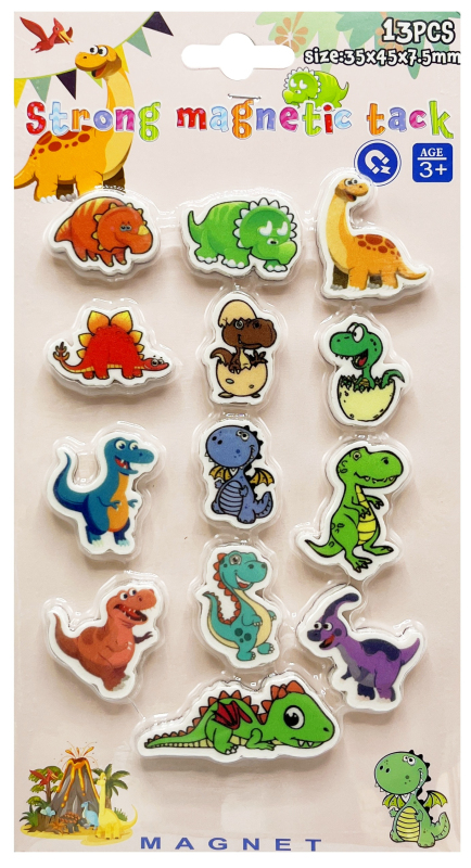 Magnetky dino 3-4cm /13ks PK19-72