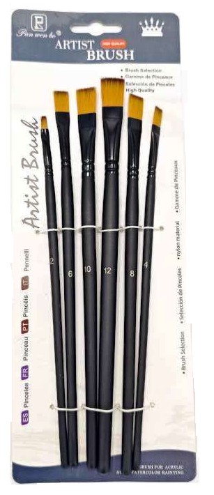 Štetec sada /6ks PK52-44 plochý