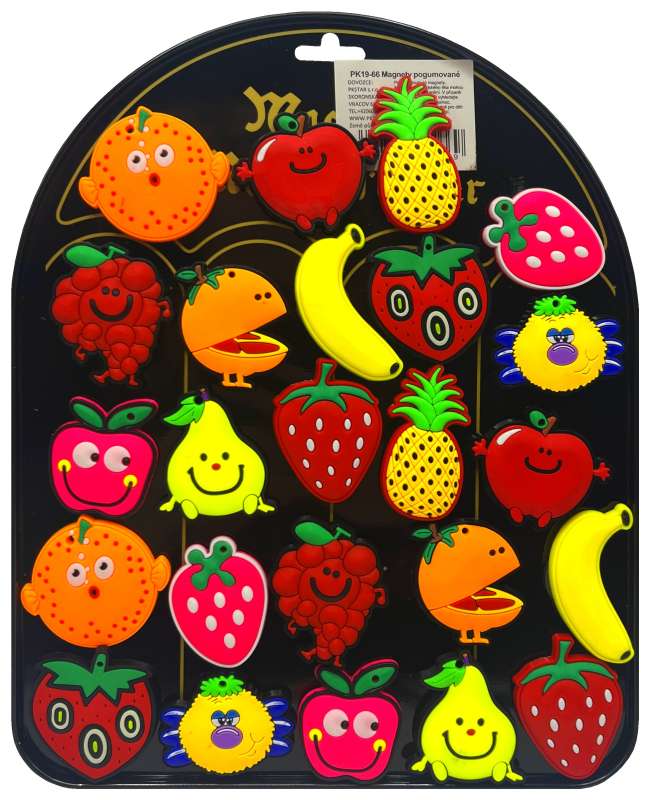 Magnetky pogumované Ovocie PK19-66 4,5cm