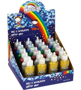 Lepidlo gliter 20ml/24ks