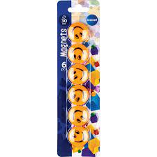Magnet SMILE oranžové 3cm /6ks C-82713