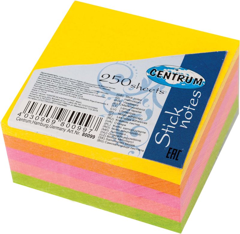Nalepovacie lístky 51 x 51 mm C-80099 NEON/250ks