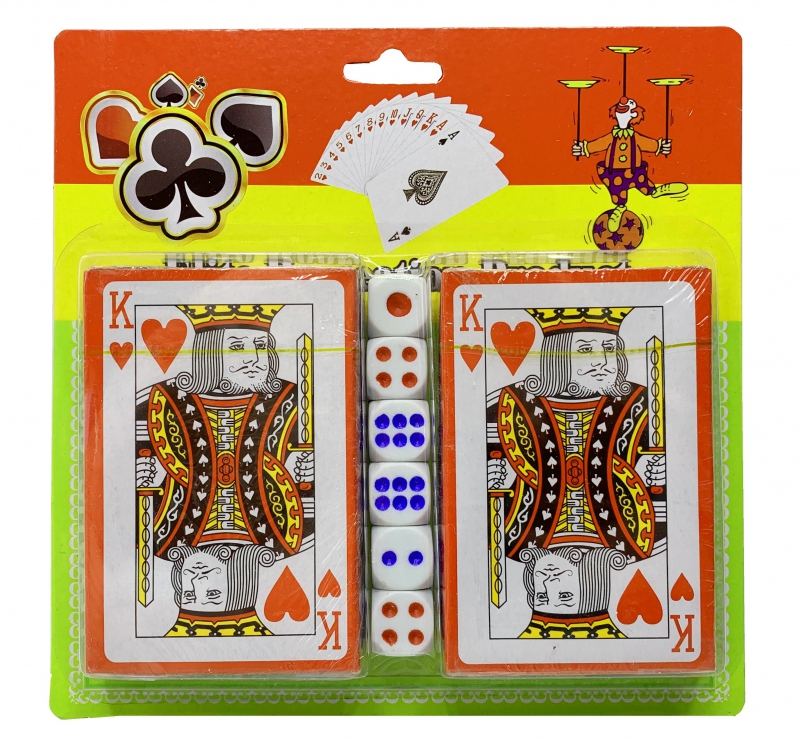 Karty kanastové + 6 kociek PK14-1