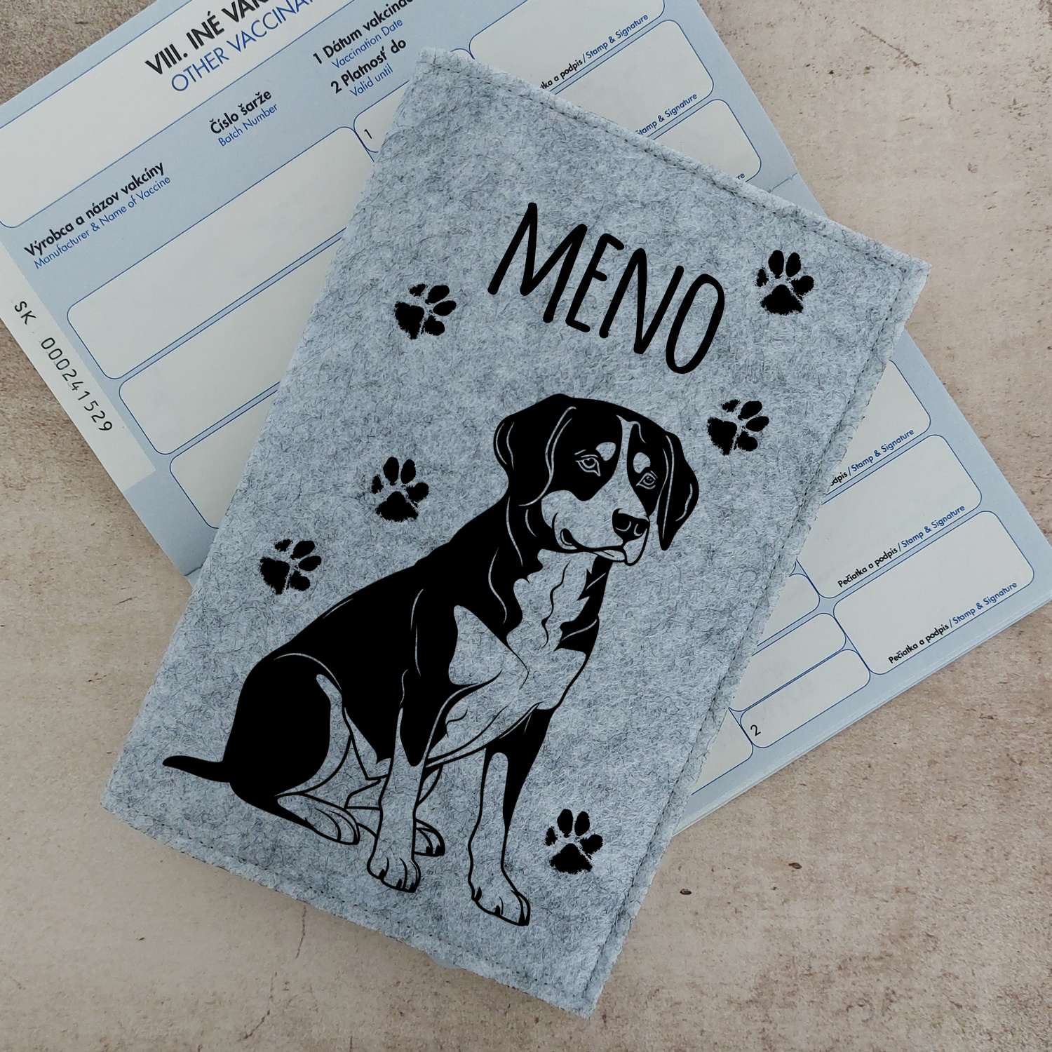 Obal na petpass Entlebušský salašnícky pes