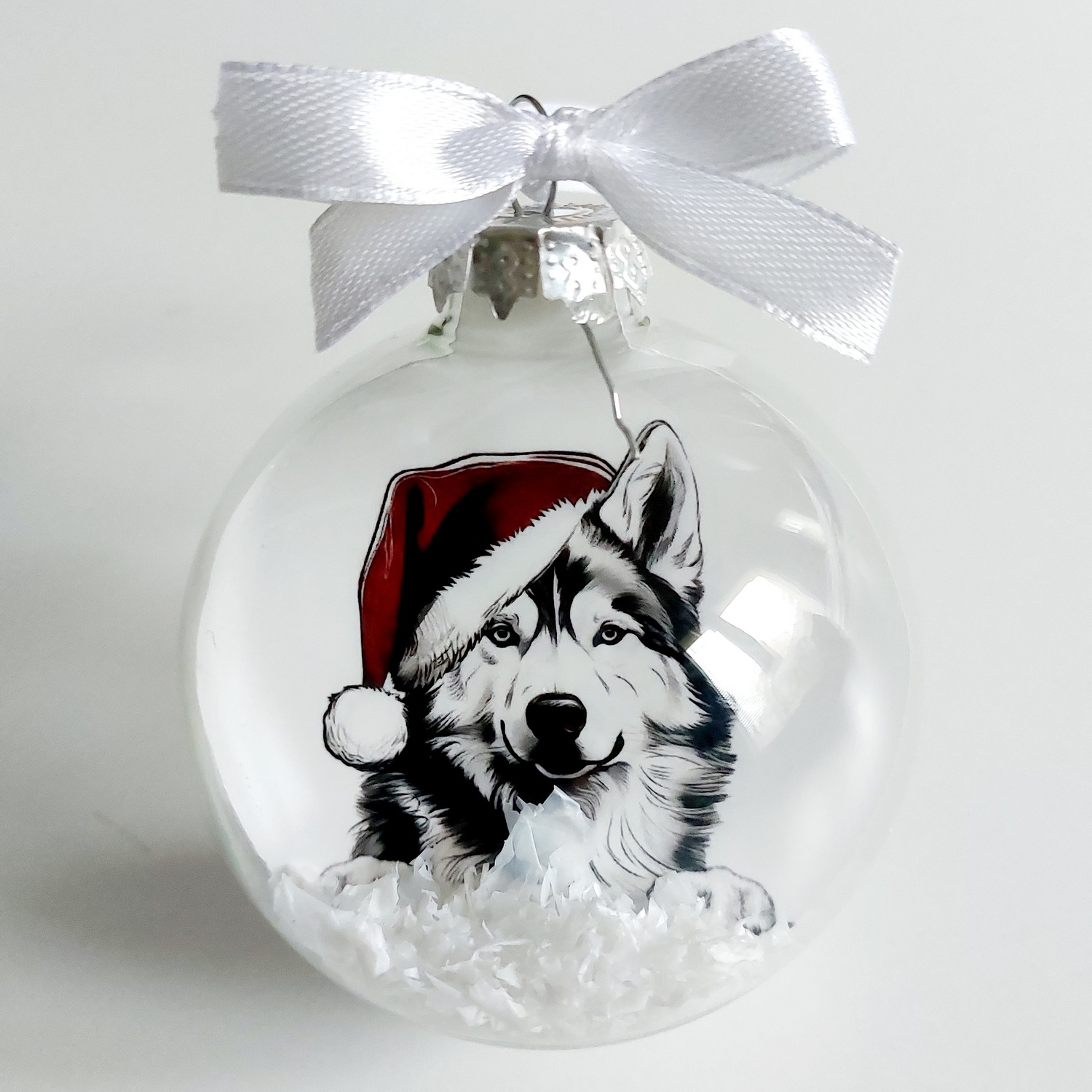 Sklenená guľa  Husky
