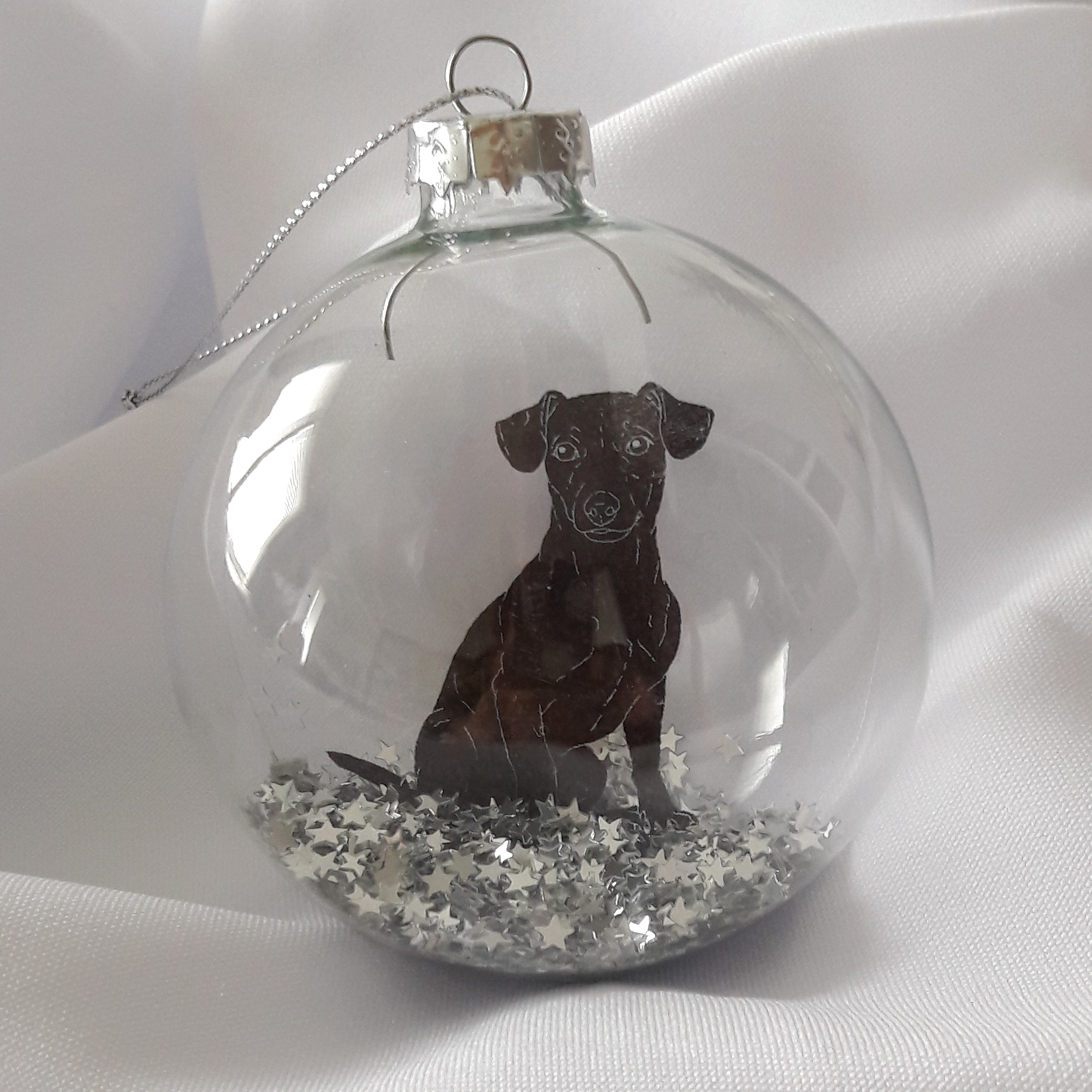 Vianočná guľa Jack Russell teriér