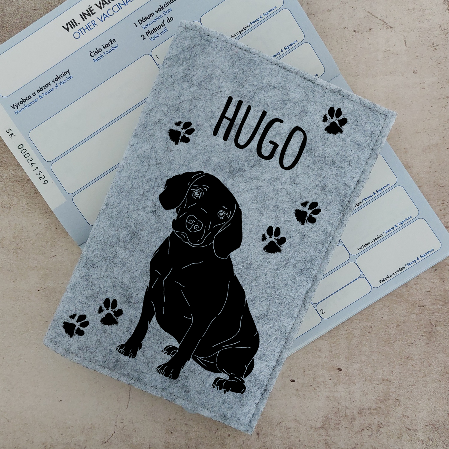 Obal na očkovací preukaz (petpass) Bígel 