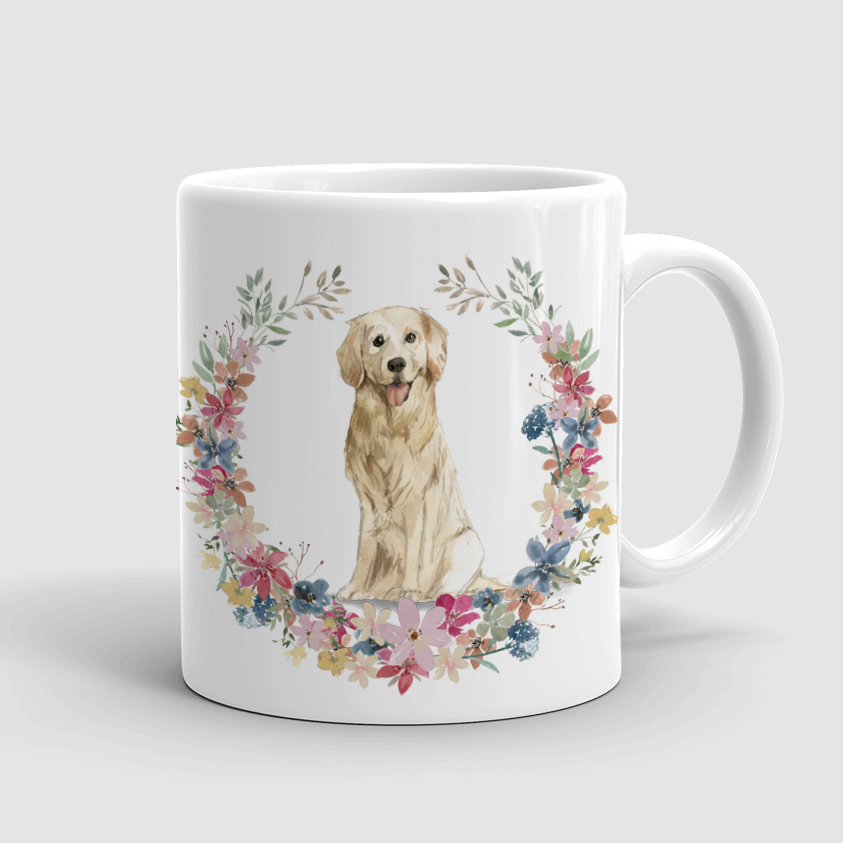 Hrnček retriever kvety
