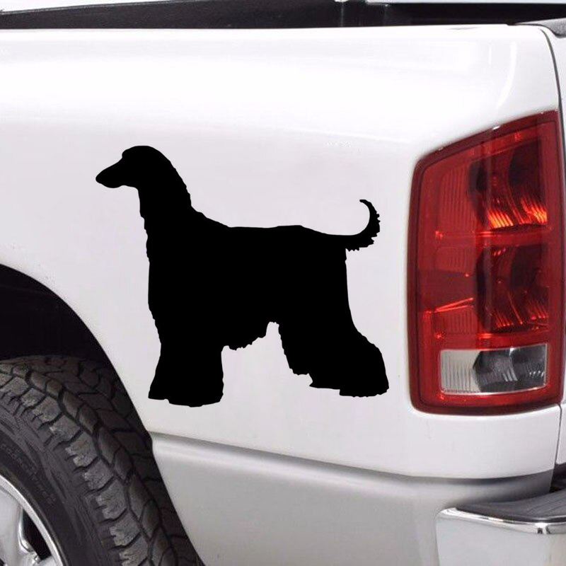 Nálepka na auto afganský chrt