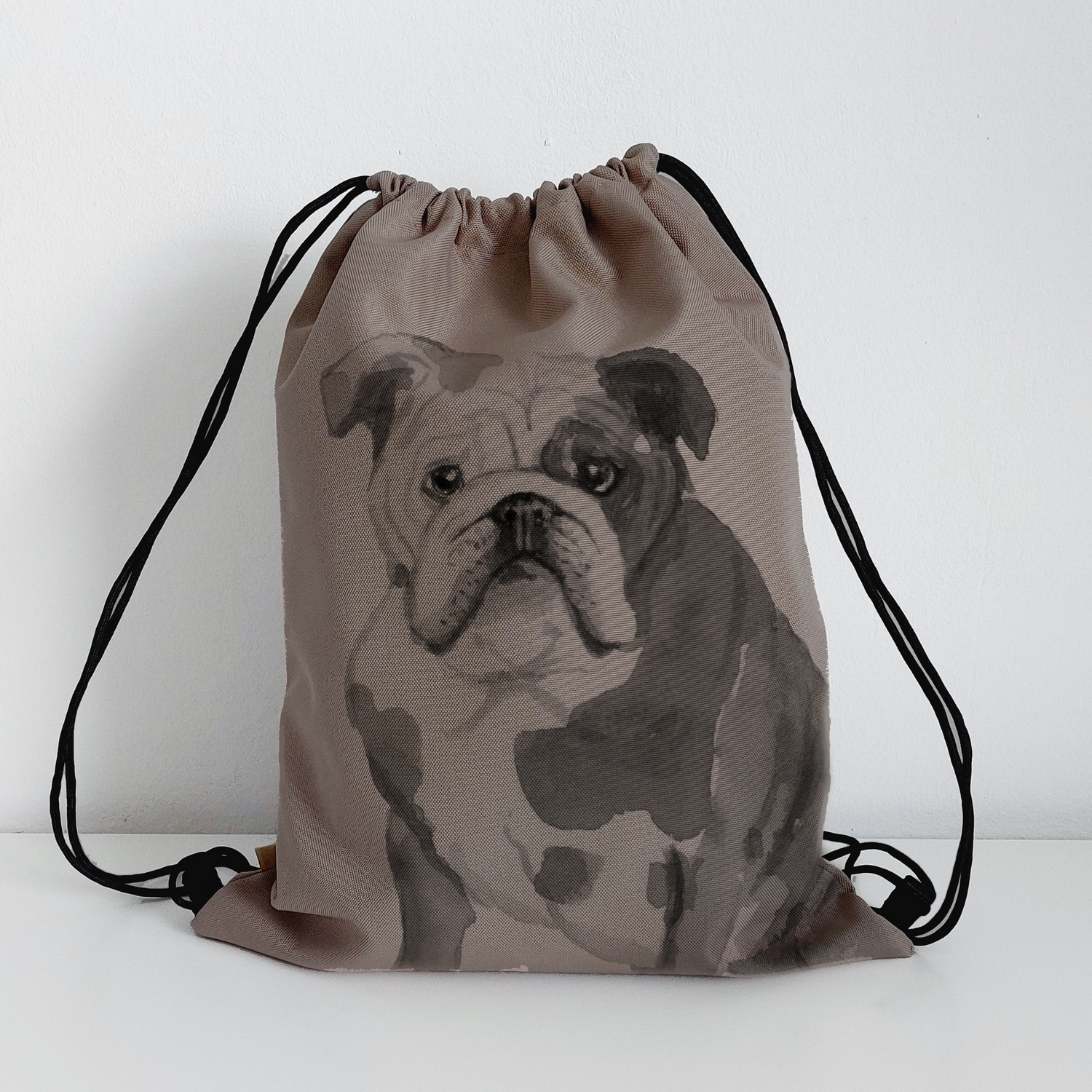 Ruksak  so psom  - buldog