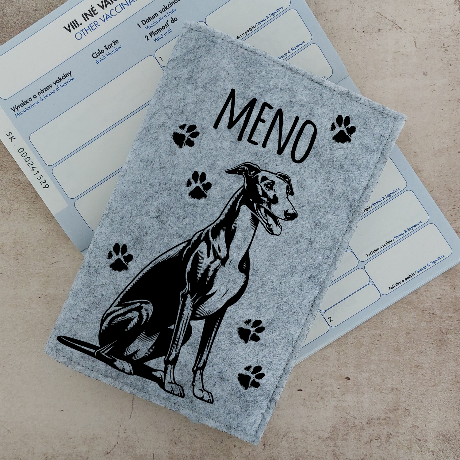 Obal na petpass Vipet s menom