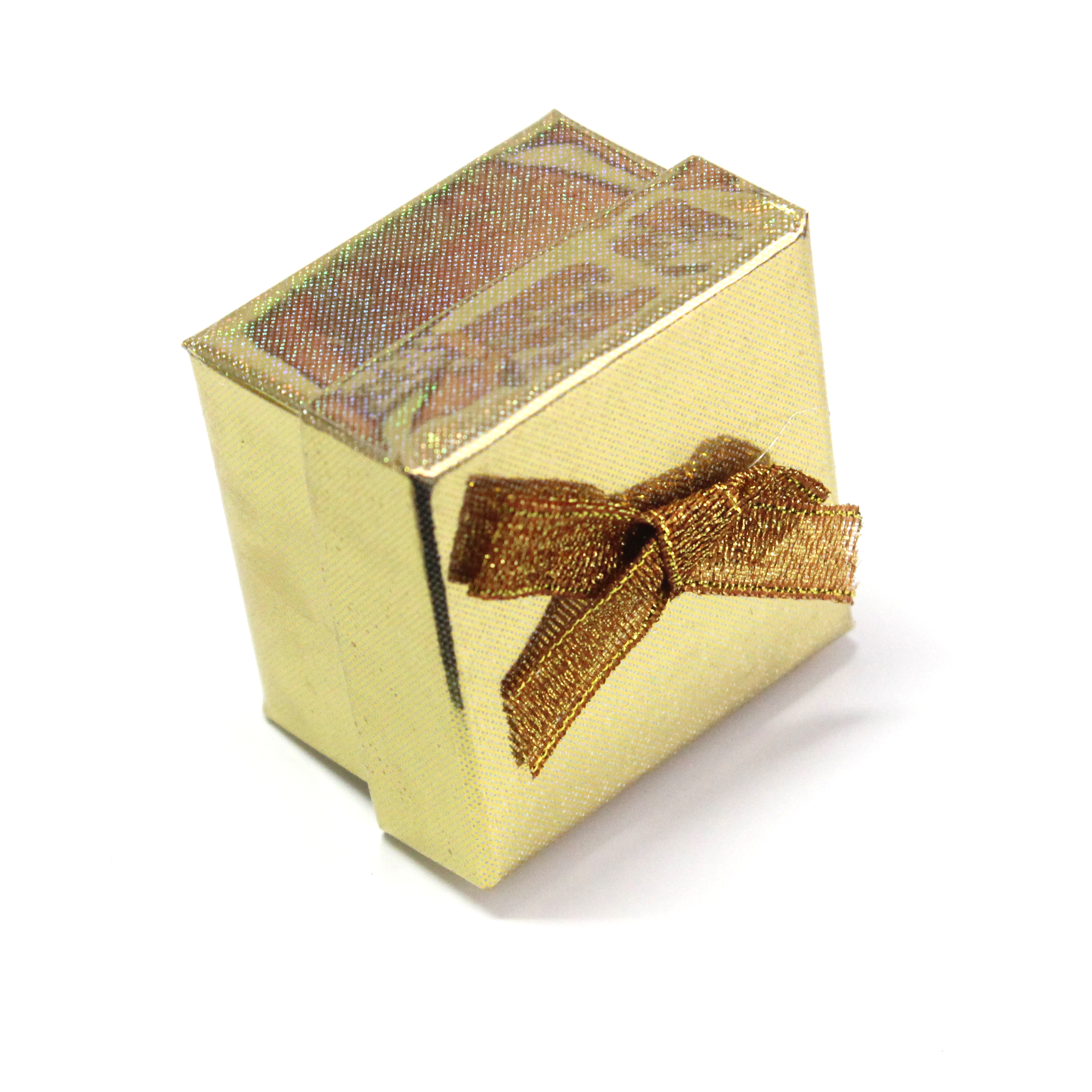 Darčeková krabička zlatá 4x4cm