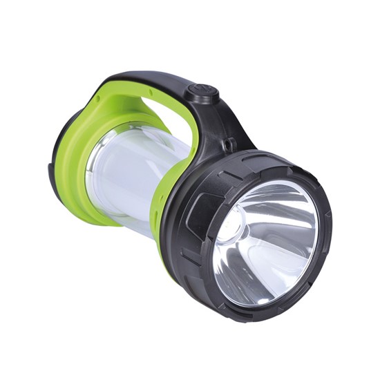 nabíjacie LED svietidlo s lampášom, 3W Cree, 168lm+200lm, zeleno-čierna