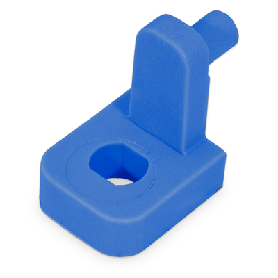 Plastový držiak pre svorkovnice E, E01N, modrý