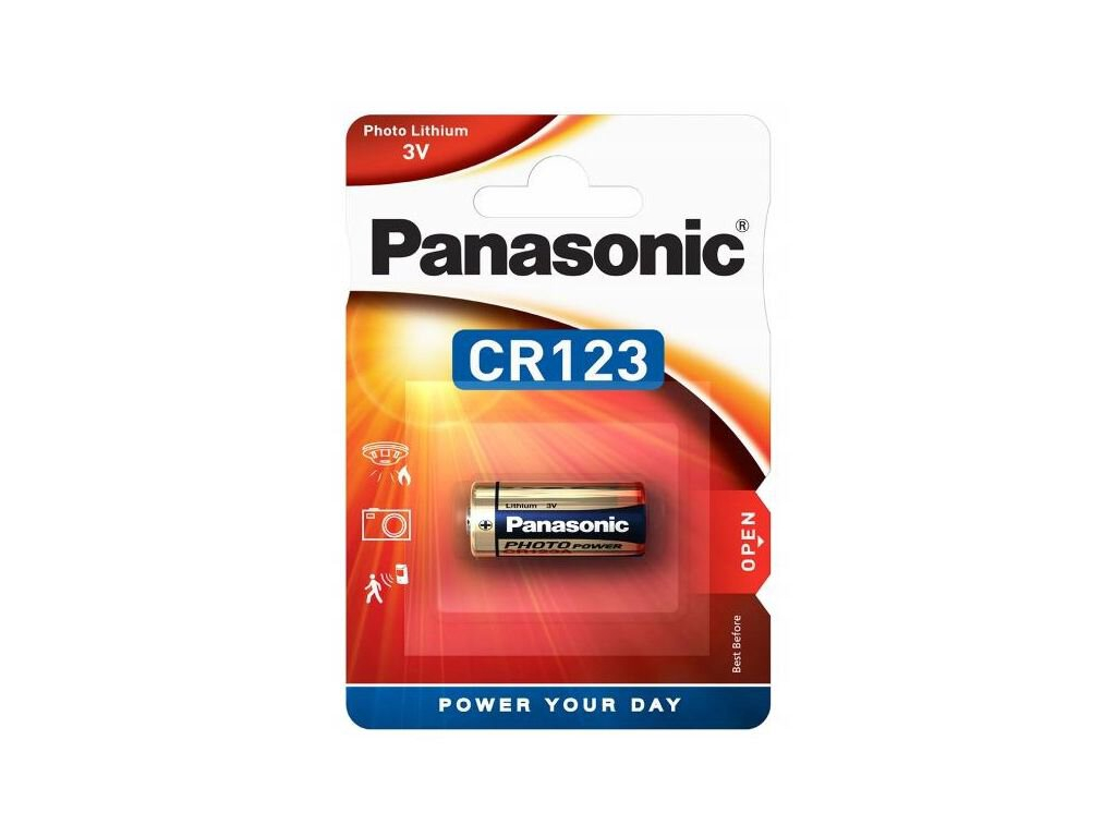 Panasonic Batéria lítiová; 3V; CR123A,CR17345; Počet čl: 1