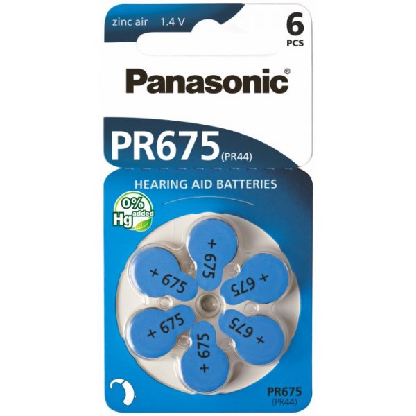 Panasonic Batéria PR675 6ks