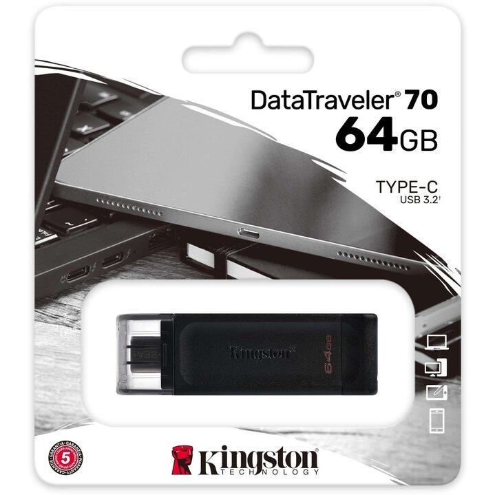 KINGSTON DataTraveler 70  64GB USB 3.2  typ - C