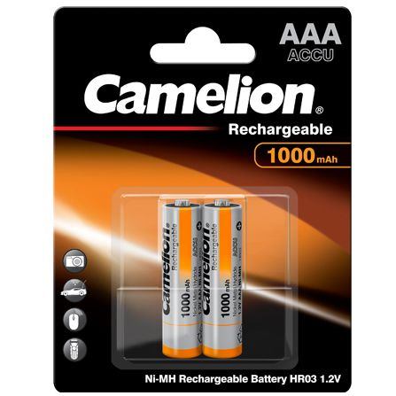 CAMELION Batérie nabíjateľné AAA 2ks NI-MH 1000mA NH
