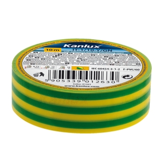 Elektroizolačná páska zeleno/žltá PVC 20, 19 mm x 20 m