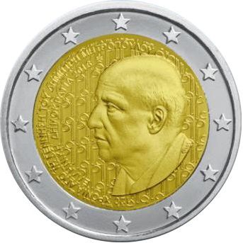 2 euro 2016 Grécko cc.UNC, Dimitri Mitropoulos