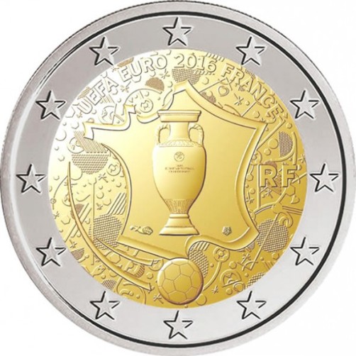 2 euro 2016  Francúzsko cc.UNC XV. Majstrovstvá Európy vo futbale