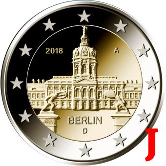 2 euro 2018 J Nemecko cc.UNC, Berlín