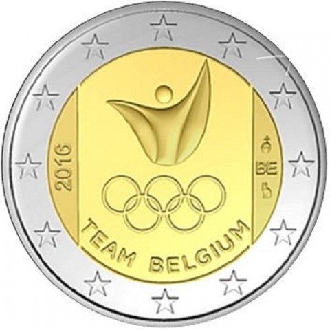 2 euro 2016 Belgicko cc. UNC Olympijské hry